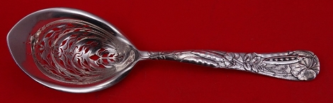 Ice Spoon w/ peapod motif   9 1/2
